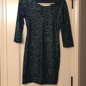 Express Sparkly Cocktail Dress (Small)